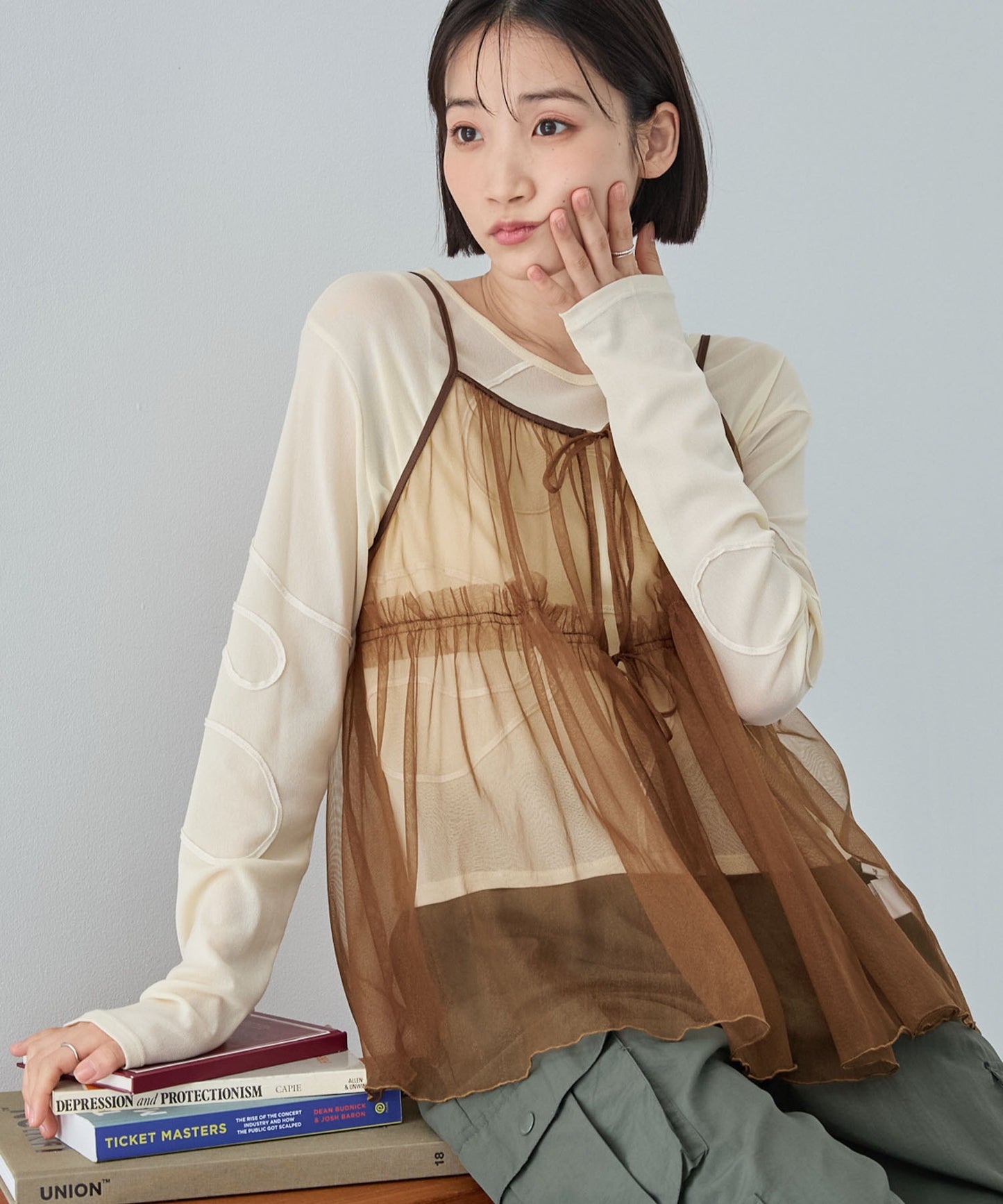 Two way sheer vest