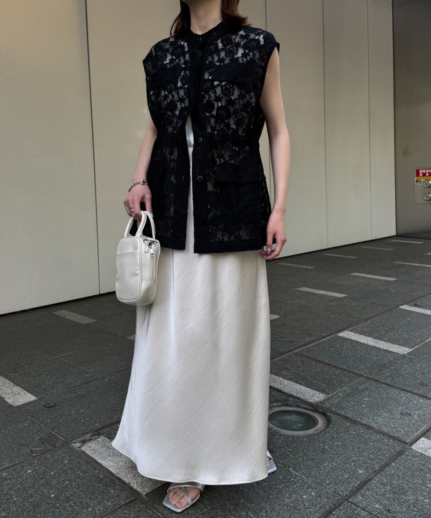 CIAOPANIC TYPY lace worker vest