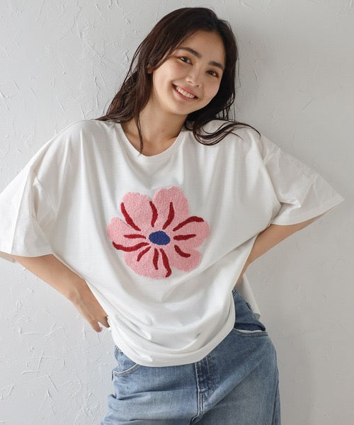 立體花花OVERSIZED TEE