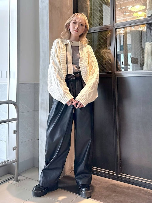 冬季版麻花two way罩衫
