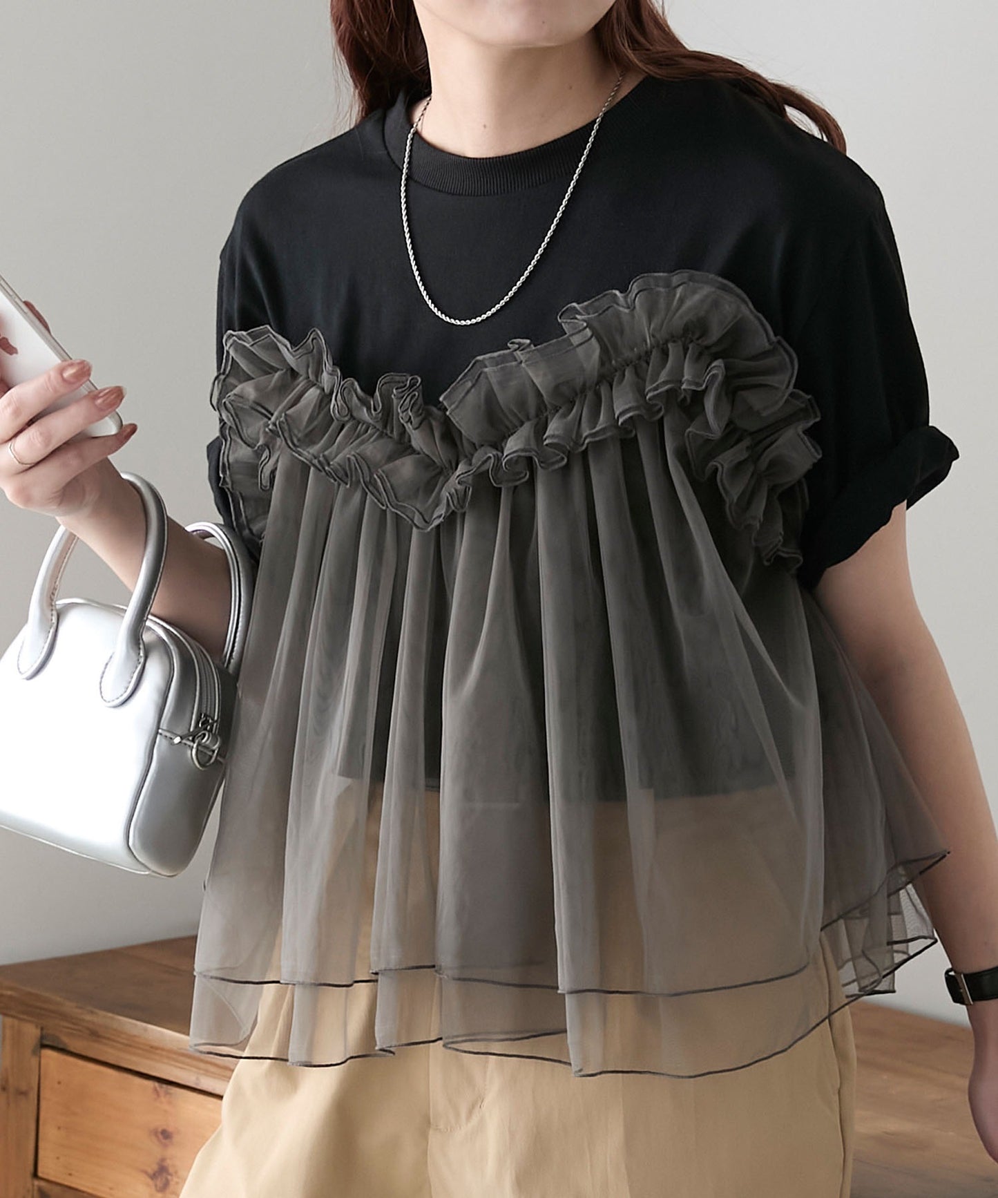 Bonlecill three way tuller bustier tee