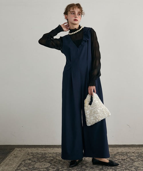 BONLECILL noir two way glitter bag