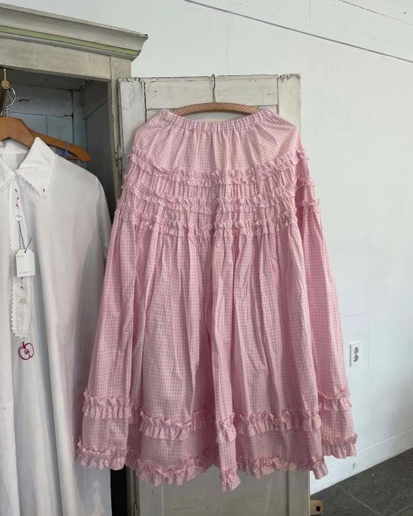 KR ruffle layer skirt