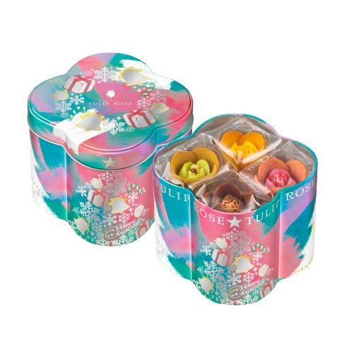 Tulip Rose 鬱金香玫瑰曲奇聖誕限定花罐