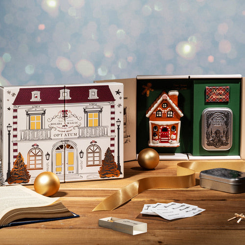 OPTATUM Holiday Cookie House Paper Incense Set
