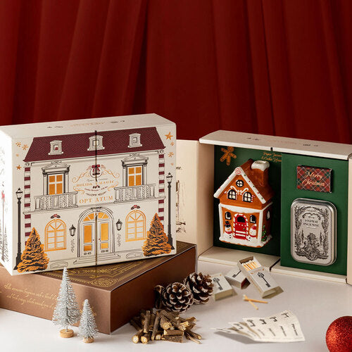 OPTATUM Holiday Cookie House Paper Incense Set