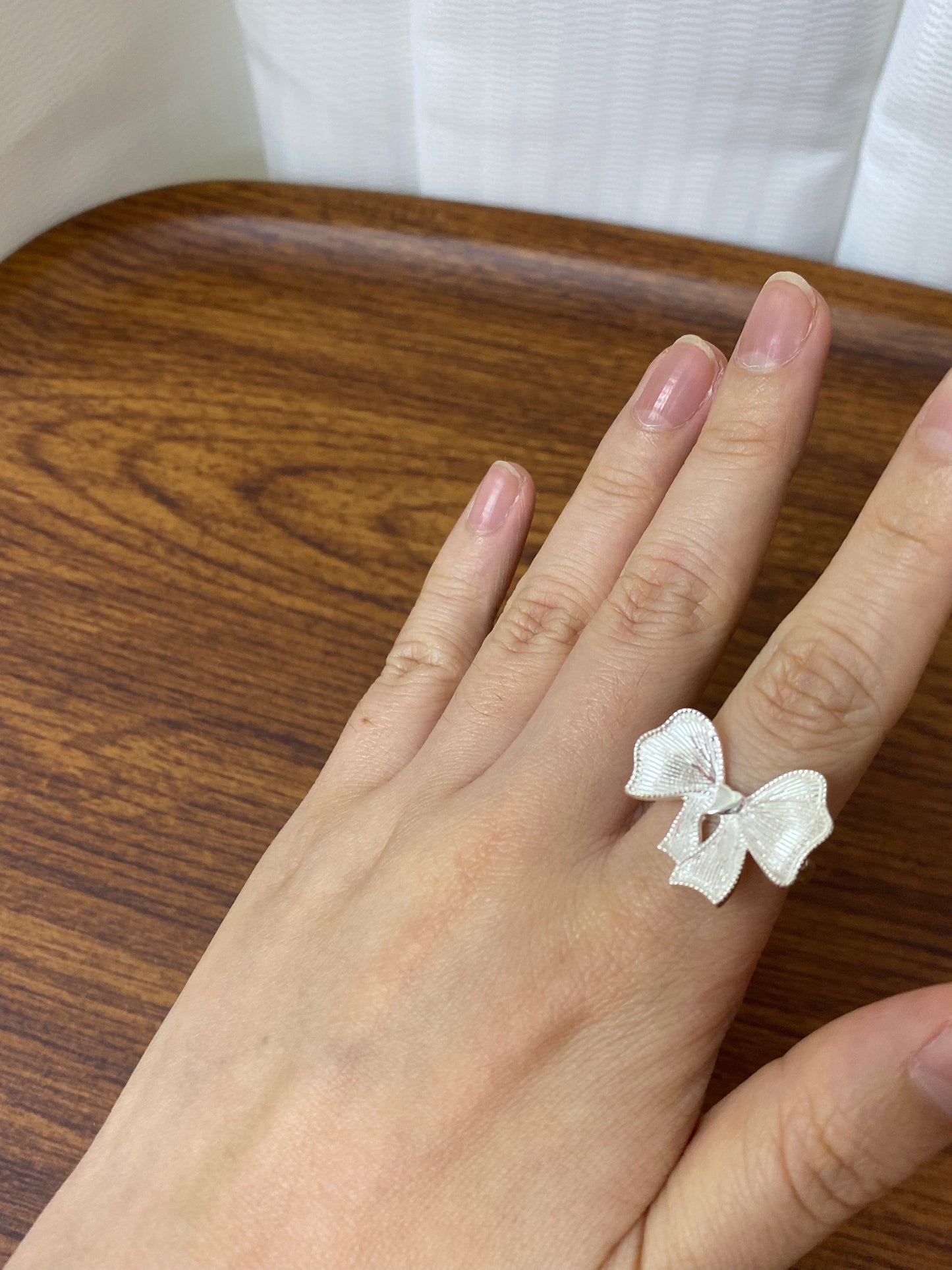 KR silver 925 ribbon matte ring