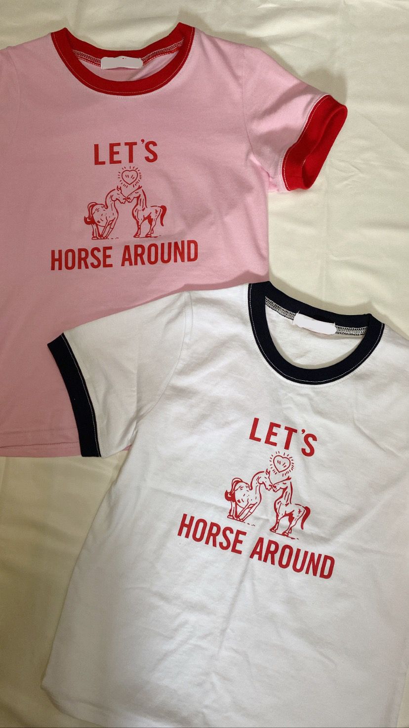 KR Let’s horse around tee