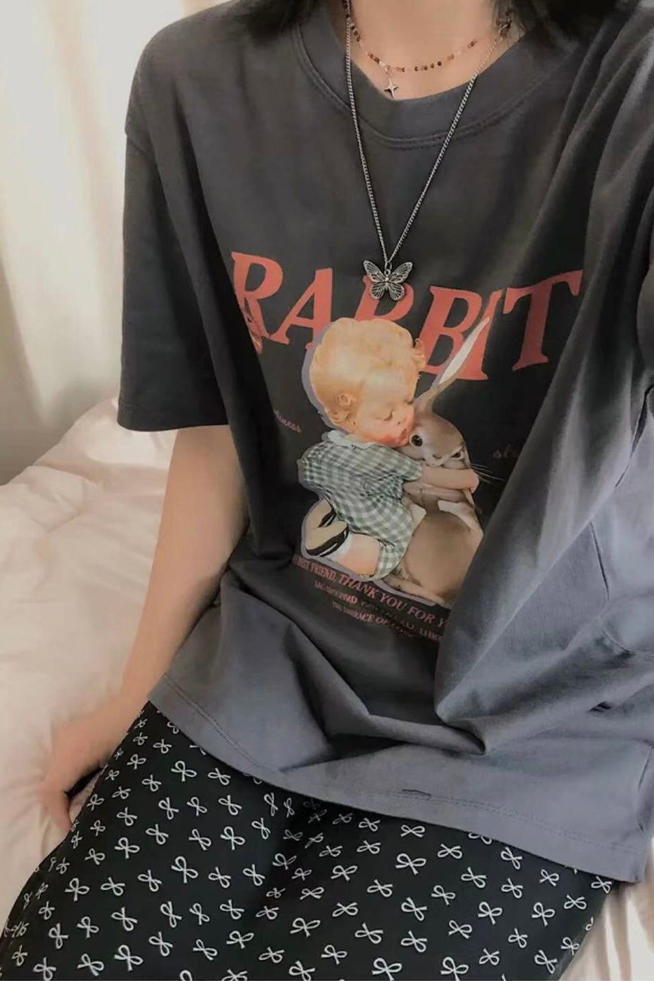 KR Angel x Rabbit tee