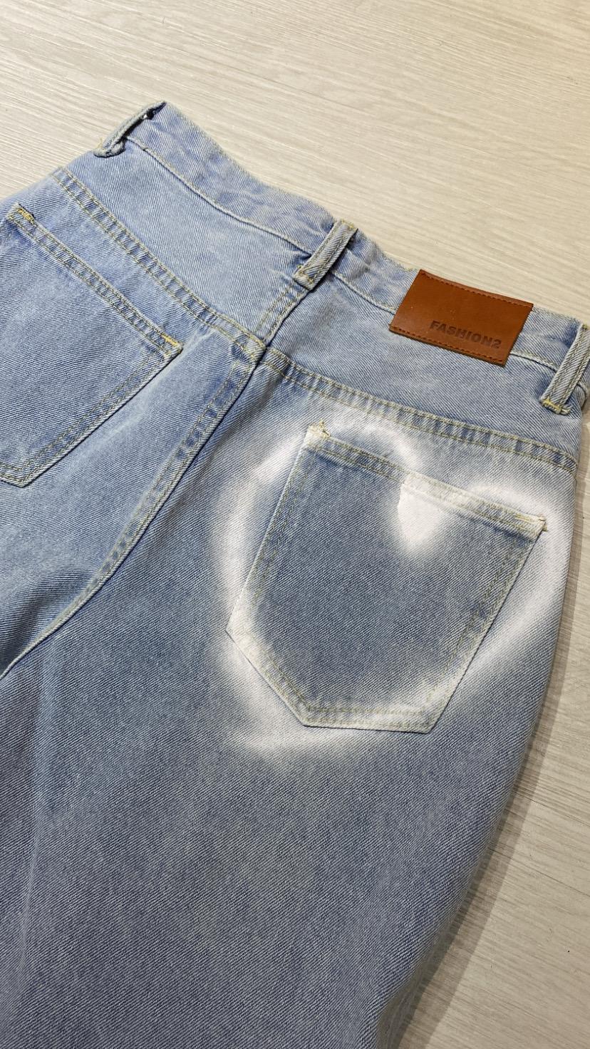 KR heart point jeans