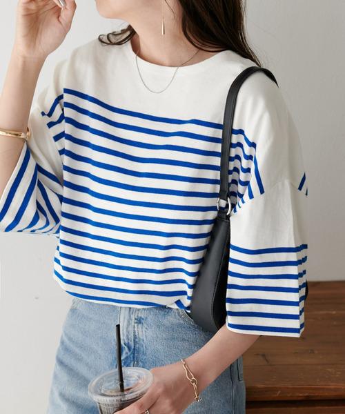 法式Breton stripes tee