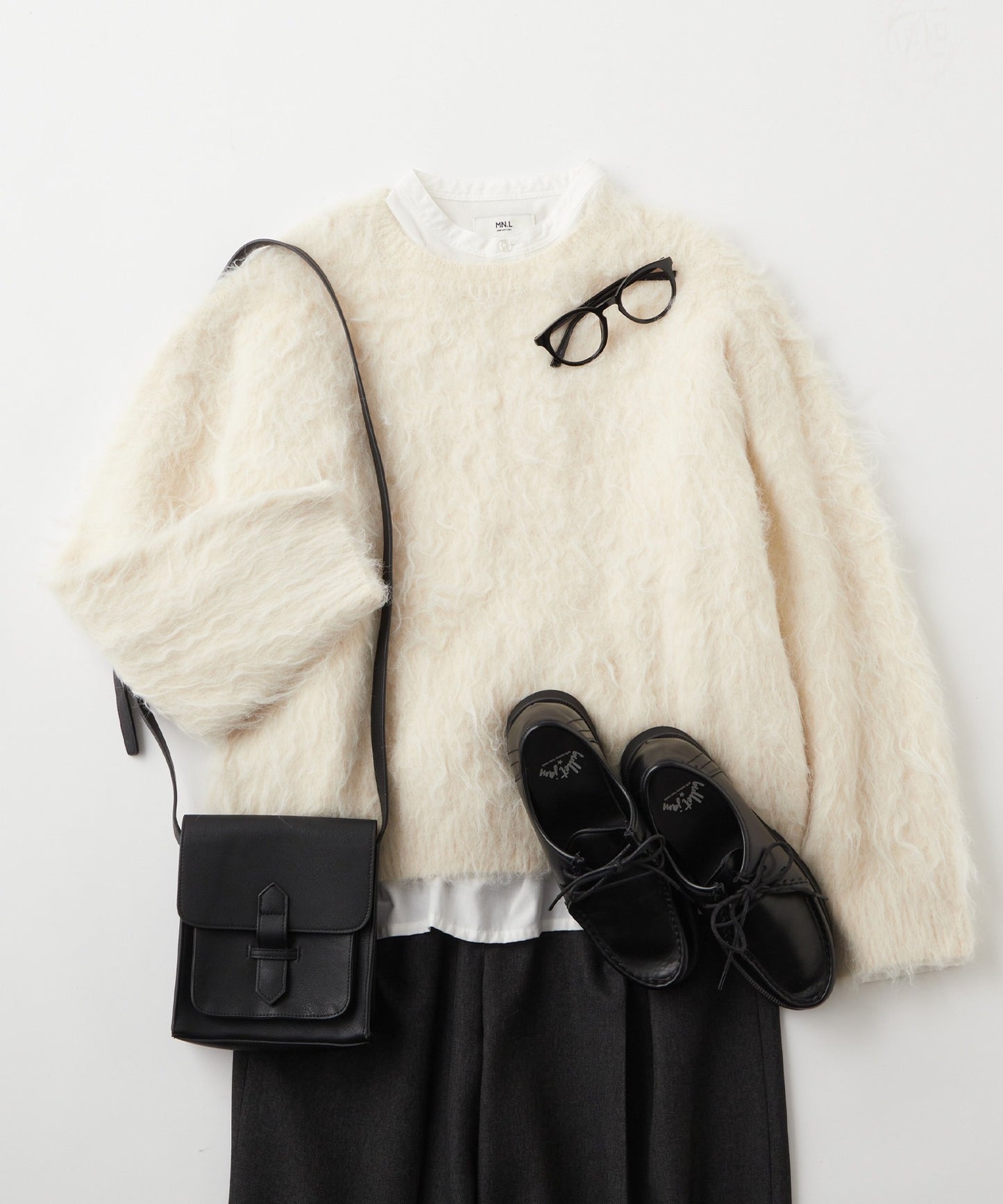 Fluffy oversized knit