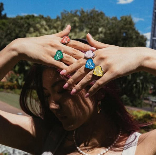 Human made logo ring