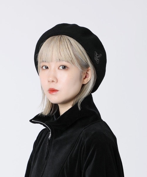 Vivienne Westwood ORB刺繡beret