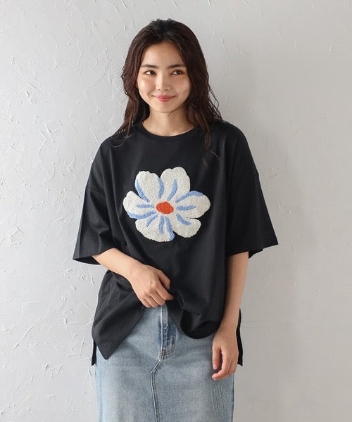 立體花花OVERSIZED TEE