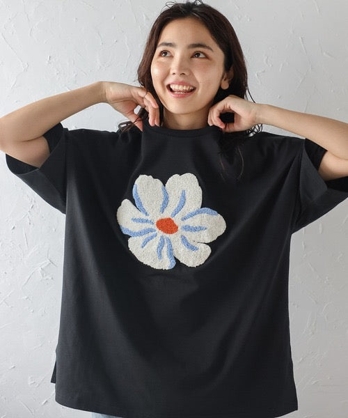 立體花花OVERSIZED TEE