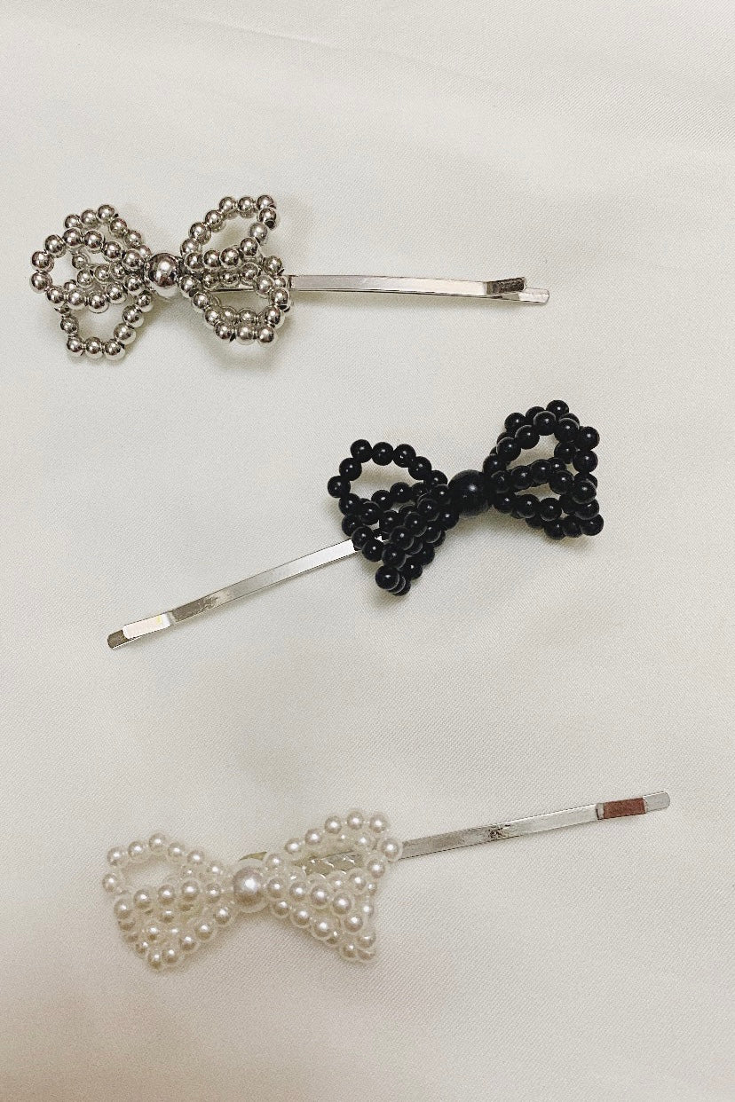 KR ribbon hair pin