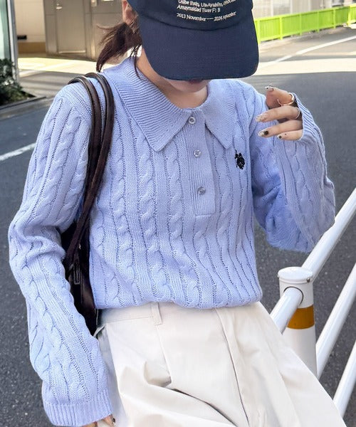 U.S POLO ASSN. Polo長袖針織衫