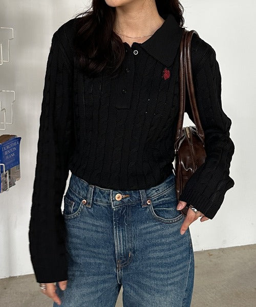 U.S POLO ASSN. Polo長袖針織衫