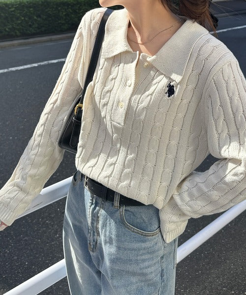 U.S POLO ASSN. Polo長袖針織衫