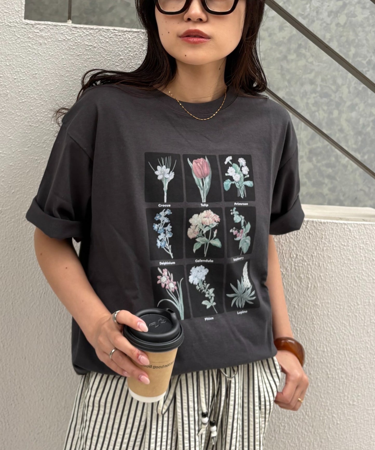 JP 復古植物圖鑑 tee