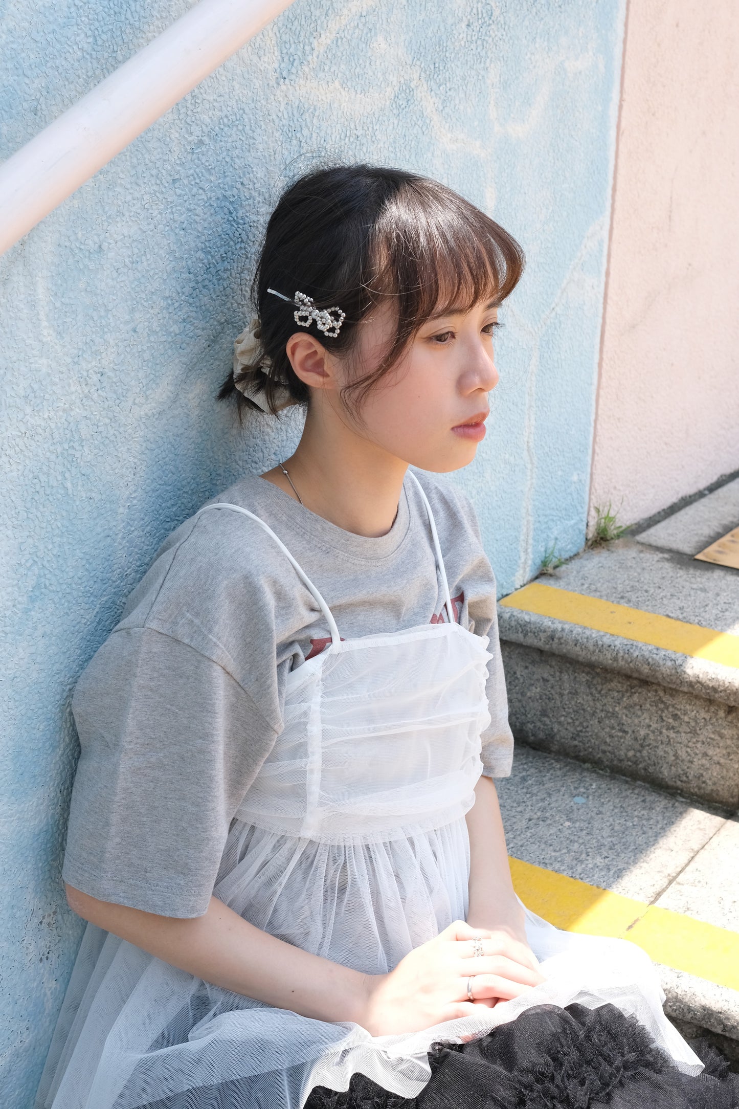 KR ribbon hair pin