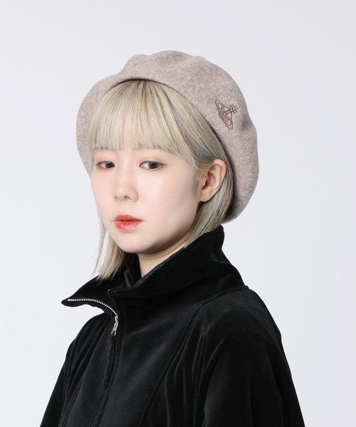 Vivienne Westwood ORB刺繡beret