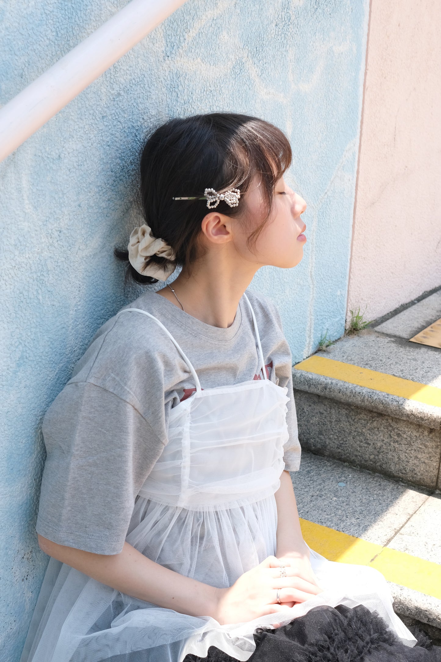 KR ribbon hair pin