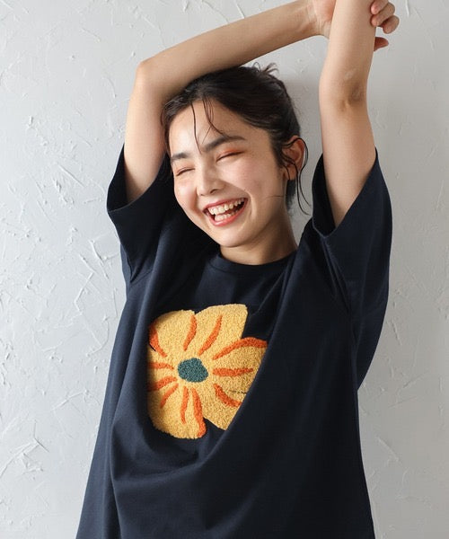 立體花花OVERSIZED TEE