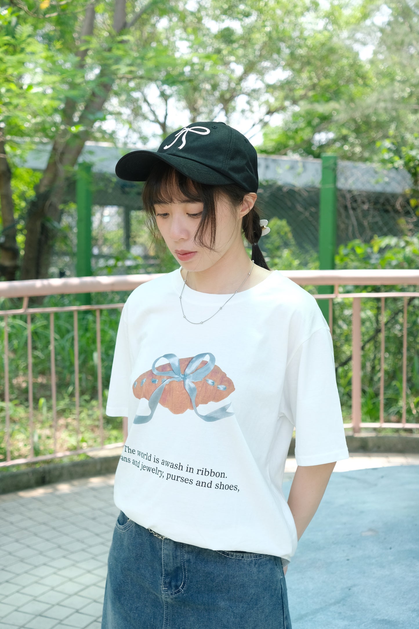 KR Croissant ribbon tee