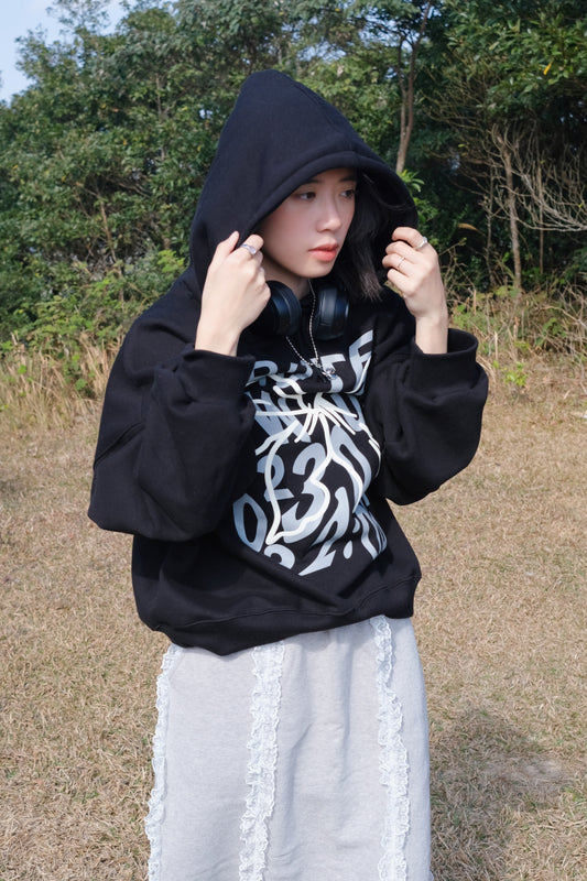 KR ribbon hoodie