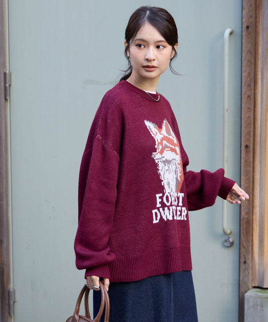 Animal pattern sweater