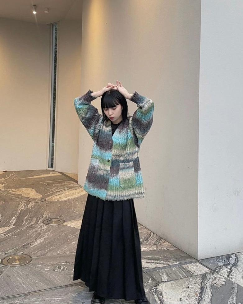 Brush knit cardigan