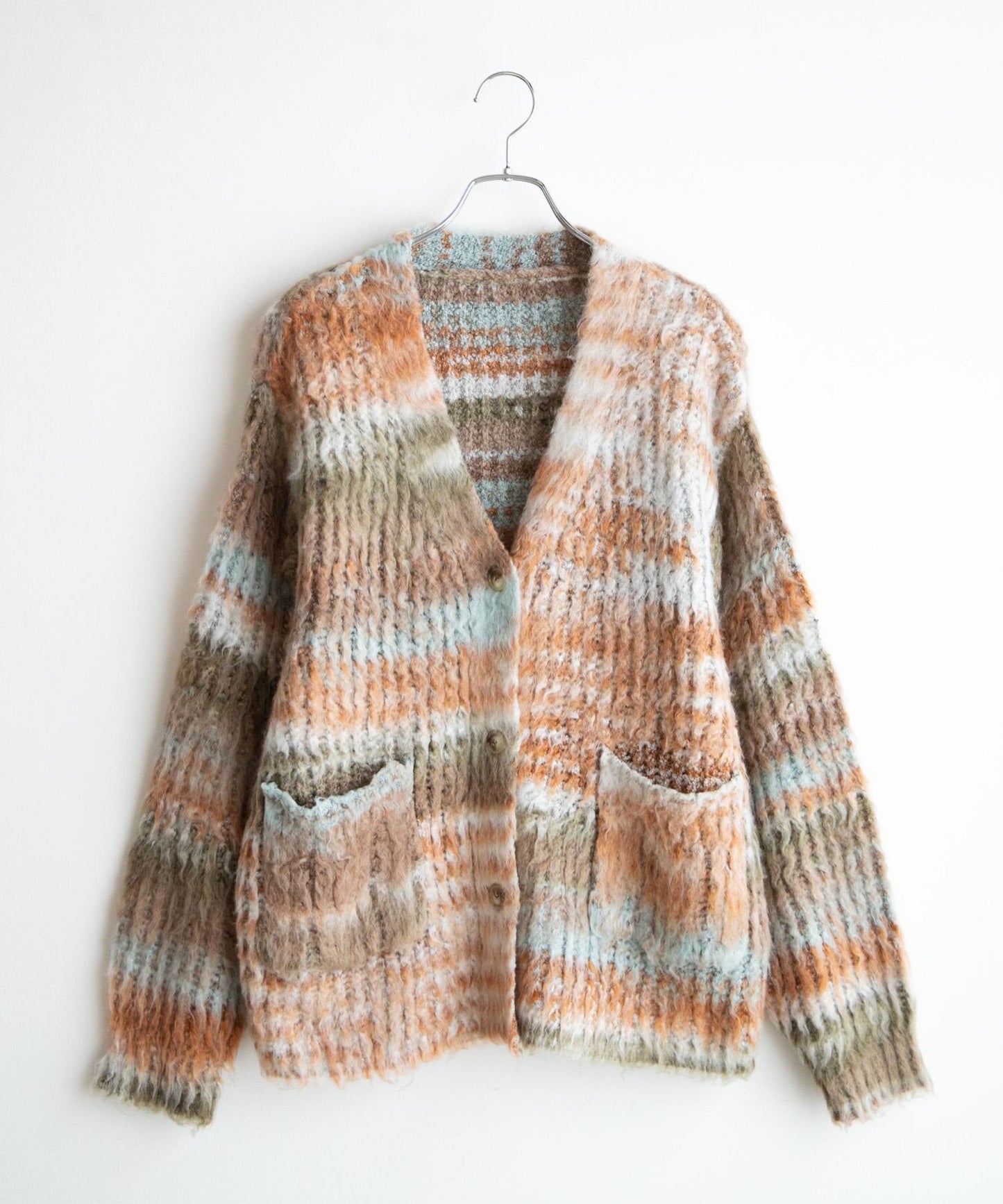 Brush knit cardigan