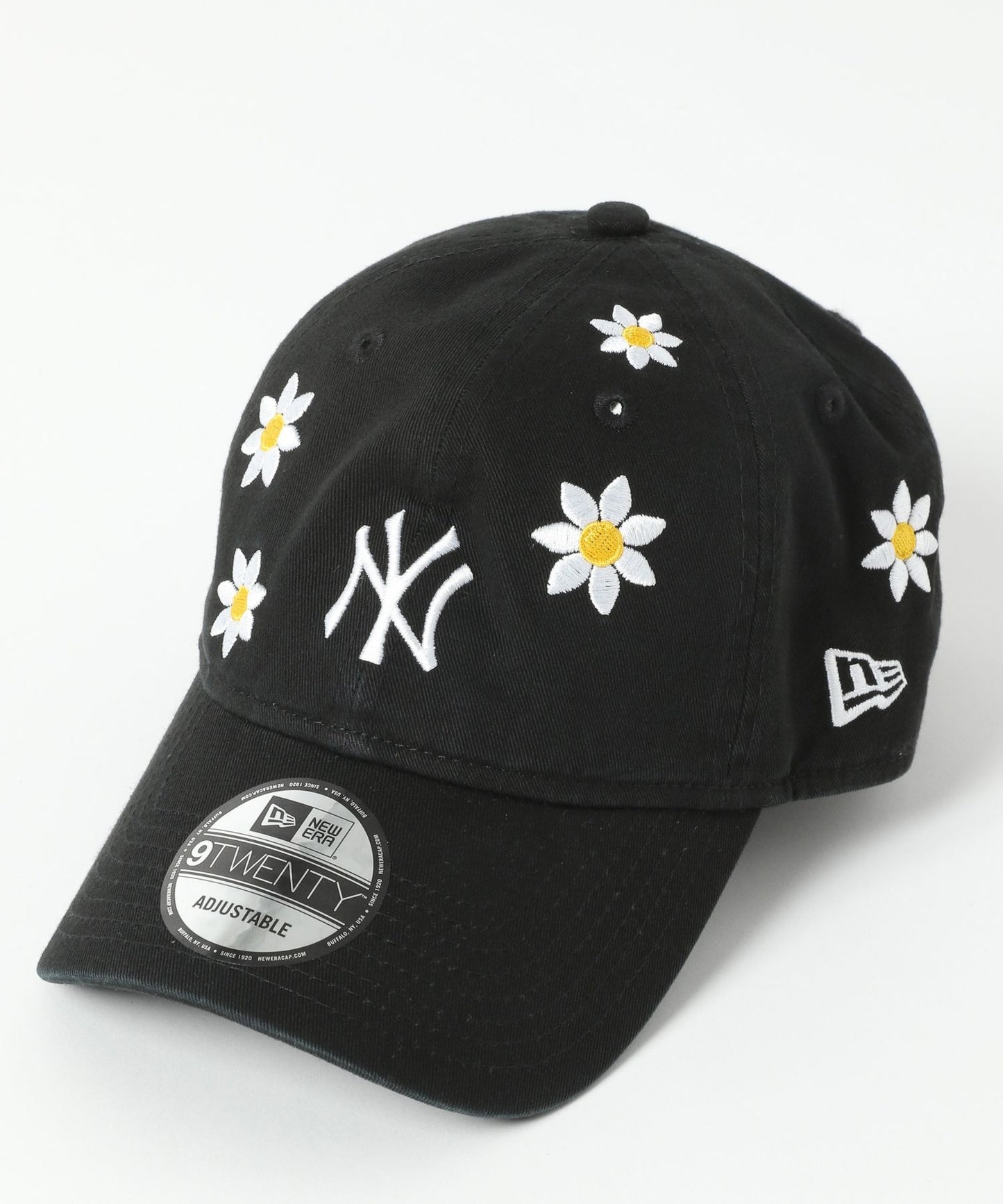 New era 花花刺繡logo cap