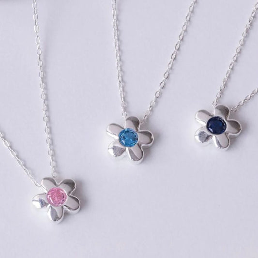 KR SILVER 925 花花寶石 Necklace