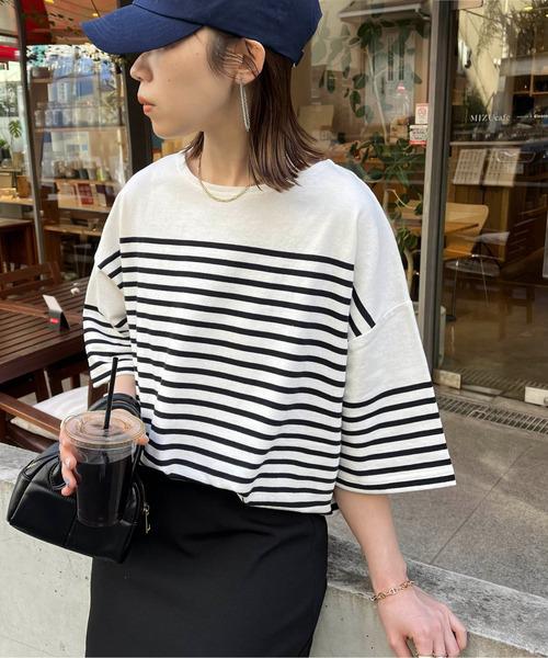 法式Breton stripes tee