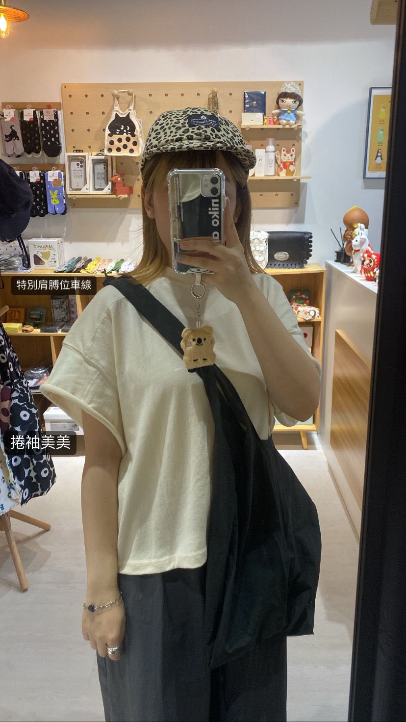 KR 型格捲捲袖落肩oversized tee