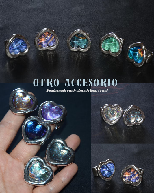 Otro Accesorio - 幻彩心心寶石戒指